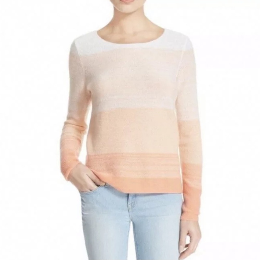 Joie 100% Cashmire Pink Ombre Pull over sweater XS